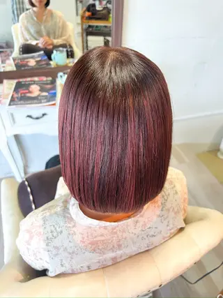 ミディアム カラー eMu中央駅店所属・eMuエミュ‪ ¨̮⃝ayakaのヘアスタイル