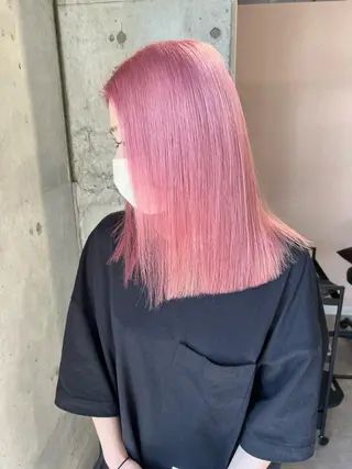 ミディアム カラー lani 天神大名/ブリーチのヘアスタイル