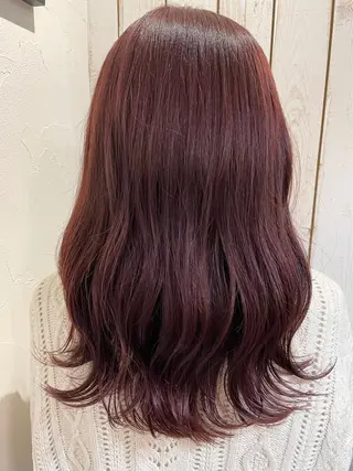 セミロング カラー 鈴木 咲輝のヘアスタイル