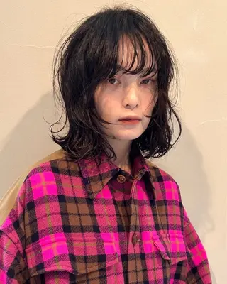 ミディアム 村瀬 浩司のヘアスタイル