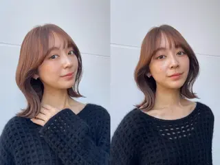 ミディアム 🦋顔周りカット/レ イヤー/ユリ🦋のヘアスタイル