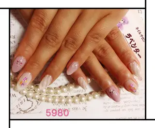 ネイル ラベンダー💖日暮里 ルル💖ネイルのネイルデザイン