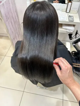 ロング 【髪質改善カラー】 あむ·. ⟡ 🖤のヘアスタイル