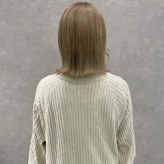 ミディアム カラー はちすか るかのヘアスタイル