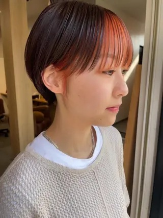ショート カラー ショートヘア🤍 銀座美容師🌷みづほのヘアスタイル