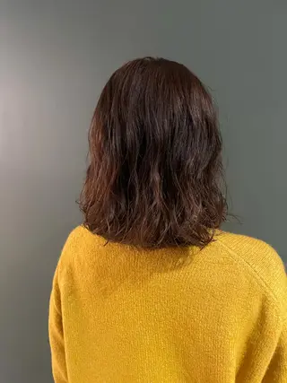 ミディアム カラー パーマ 吉田一輝 外国人パーマのヘアスタイル