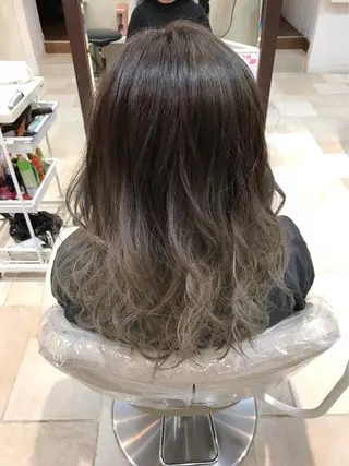 セミロング カラー 髪質改善・縮毛矯正 Taijuのヘアスタイル