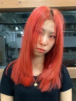 ロング カラー 似合わせウルフ/ レイヤー/山本祐輔のヘアスタイル