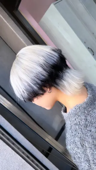 ミディアム カラー ブリーチ人気No.1 MANATO🎨🌈のヘアスタイル