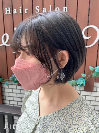 ショート カラー ヘアアレンジ charme溝の口所属・チバ ヒロトのヘアスタイル
