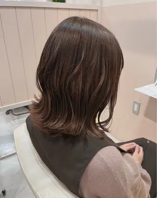 ミディアム 鹿毛 裕一郎のヘアスタイル