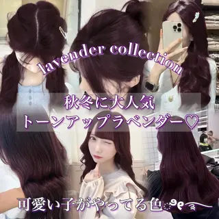 ロング カラー ヘアアレンジ 💗トレンドモテヘア Natsumi 💗のヘアスタイル