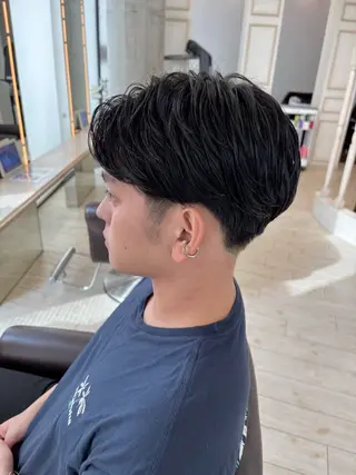 ミディアム パーマ メンズ サソウ ユリエ🥥のヘアスタイル