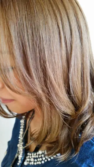 ミディアム カラー パーマ Beniya BOND STREET所属・田中 洋のヘアスタイル