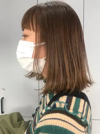 ミディアム カラー ニュアンスヘア☆樋口 希世☆のヘアスタイル