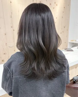 ミディアム カラー 新宿/韓国ヘア/ 髪質改善ストレートのヘアスタイル