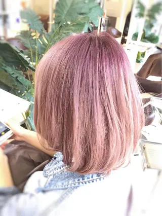 ミディアム カラー 松本 明日可のヘアスタイル