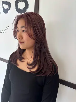 セミロング yui🥀/ボブ /ブリーチなしカラーのヘアスタイル