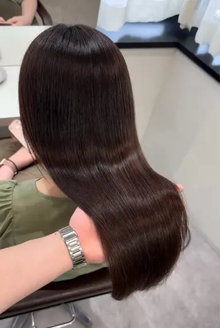 ロング 髪質改善×縮毛矯正 Core 片山健太のヘアスタイル