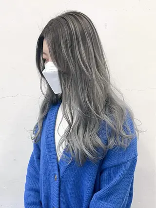 ロング カラー パーマ ヘアアレンジ メンズ キッズ nico TOKYO 渋谷所属・ブリーチ　ハイトーン 特化🌈フジタハルキのヘアスタイル