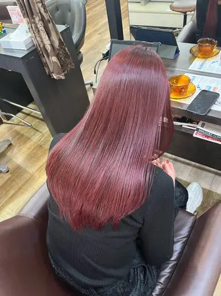 ロング カラー きむえり/髪質改善 /セット/カラーのヘアスタイル