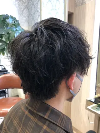 ショート パーマ メンズ特化☝️添田 好恵のヘアスタイル