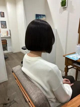 ショート 髪質改善jewelbox 〜私のトリートメント〜 東梅田店所属・髪質改善/ボブ/梅田 runa_ニュアンスのヘアスタイル