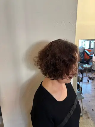 ショート カラー たなかあゆ✨ALBU MACADEMY渋谷のヘアスタイル