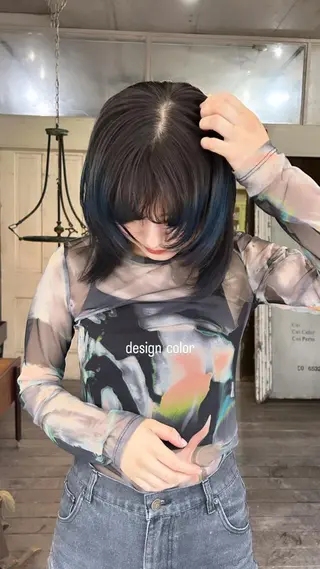 ミディアム カラー ヘアアレンジ メンズ 心斎橋美容室 Junのヘアスタイル