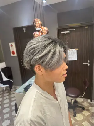 ショート カラー メンズ 誠也/唯一無二の ルーツカラーのヘアスタイル