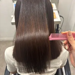 ミディアム 髪質改善ストレート /暖色カラー🎀🪞のヘアスタイル