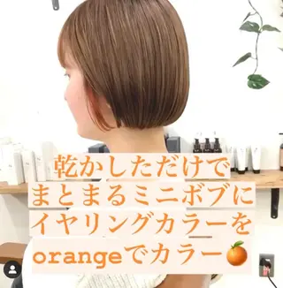ショート ショートヘア、ボブ こやさん　コヤマのヘアスタイル