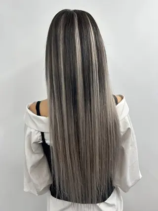 ロング カラー 下妻 カラーエクステ難波のヘアスタイル