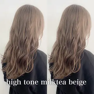 ロング カラー 渋谷ブリーチカラー 韓国ヘアyuikoのヘアスタイル