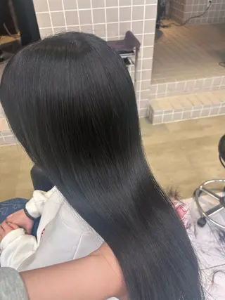 ロング カラー パーマ ヘアアレンジ メンズ キッズ ブリーチなしカラー/ ブラウン/レイヤーのヘアスタイル