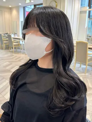 ロング 韓国ヘア 🇰🇷 RUKA 🩵🤍のヘアスタイル