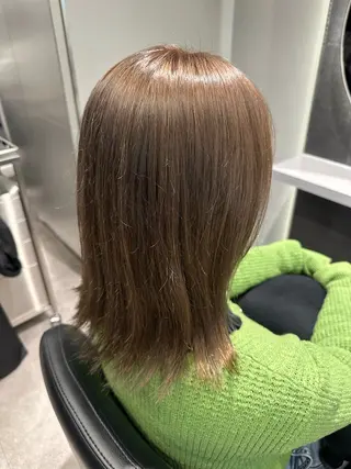 セミロング カラー 韓国ヘア🎀艶髪 RISAのヘアスタイル