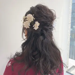 ヘアアレンジ 似合わせ艶髪カラー ❤️ハダユミのヘアスタイル