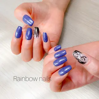 ネイル Rainbow nailsくろちゃんのネイルデザイン