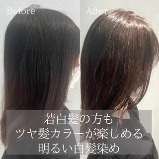 ミディアム カラー DX SHARE SALON所属・matka白髪ぼかし 大人ヘア/KEIKOのヘアスタイル