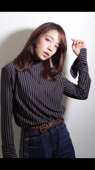 ロング カラー パーマ 縮毛矯正/髪質改善 /ブリーチ/東陽町✨のヘアスタイル