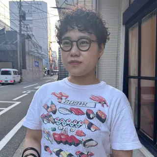 ショート パーマ Lilu しずくのヘアスタイル