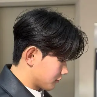 ショート パーマ メンズ ダウンパーマ/韓国 ヘア/ブリーチ/桑本のヘアスタイル