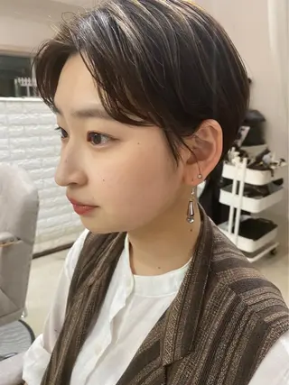 ショート カラー Chiho / 梅田 / ボブ/ パーマのヘアスタイル