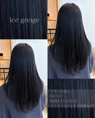 ロング カラー パーマ ヘアアレンジ GO TODAY SHAiRE SALON所属・韓国レイヤー🐈‍⬛ 透明感🫧/コウヘイのヘアスタイル