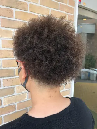 ショート カラー パーマ ヘアアレンジ メンズ ❣️倉敷❣️美髪 カラー能登一成のヘアスタイル