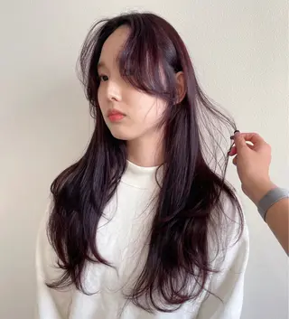ロング カラー risako🇰🇷 韓国ヘア/レイヤーのヘアスタイル