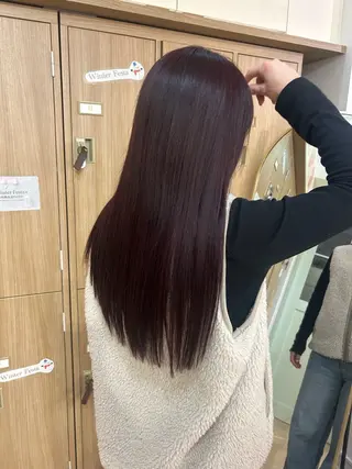 ロング カラー レイヤーカット/髪質 改善✨/藤田侑花のヘアスタイル