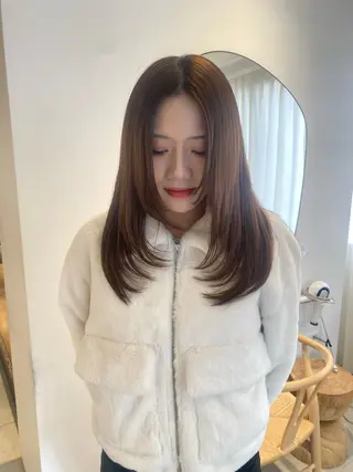 ロング knock所属・knock　國友 華乃のヘアスタイル