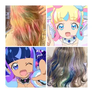 ロング カラー GARU-ガル-所属・TSUNO🦖 派手髪/オタク美容師のヘアスタイル